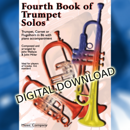 Cover of Fourth Book of Trumpet Solos digital download version.