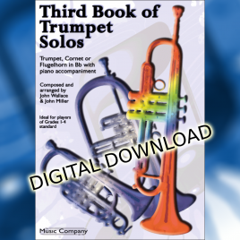 Cover of Third Book of Trumpet Solos for digital download version